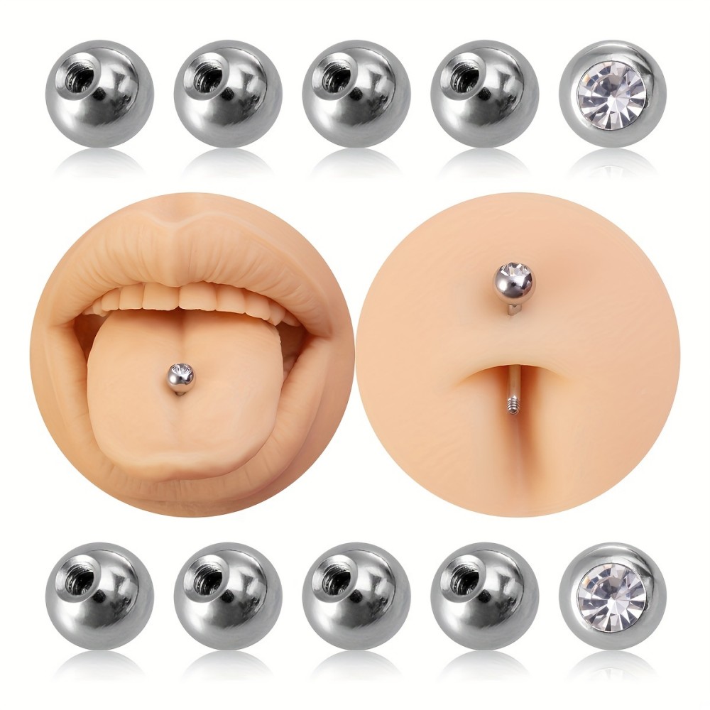 Body Jewelry Store - 10 Stück Piercing-Kugeln 3 mm 5