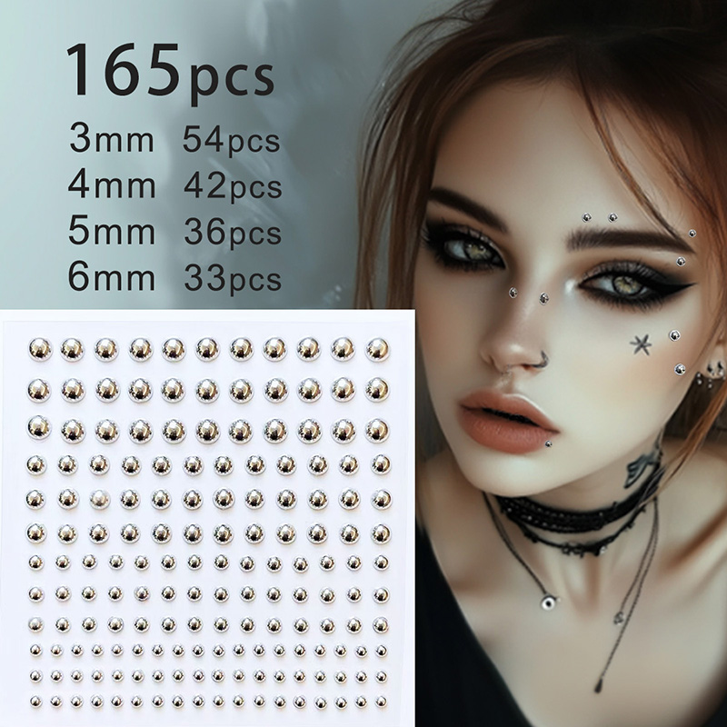 Body Jewelry Eyebrow - 3D Gesicht Augen Party Make-up Tattoo