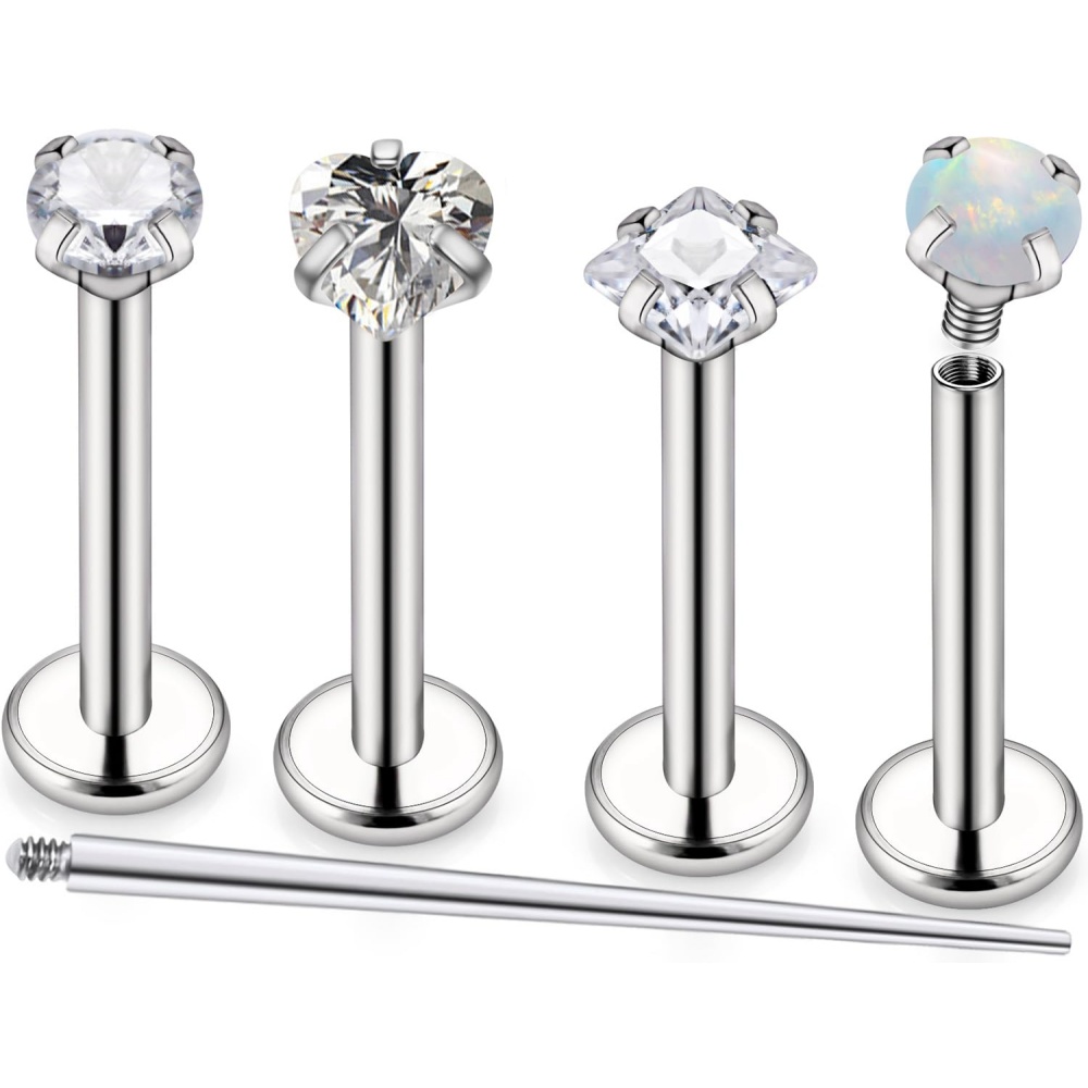Body Jewelry For Sensitive Skin - 16G Edelstahl Nase Ringe Studs intern