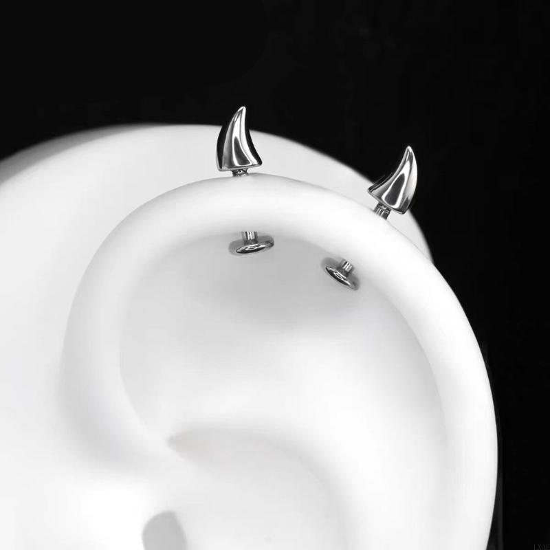 Body Jewelry For Sensitive Skin - Stilvolle Teufelsspitzen-Ohrringe, Oxidationsbeständiger Titanstahl-Körperschmuck für empfindliche