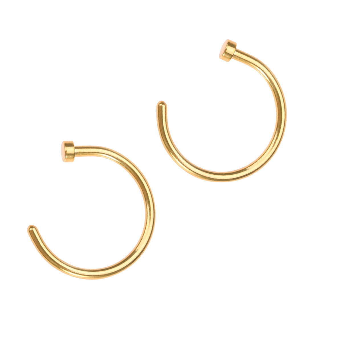 2 Stück glatt polierte Nasenri – Body Jewelry For Sensitive Skin Bewertung und Preis