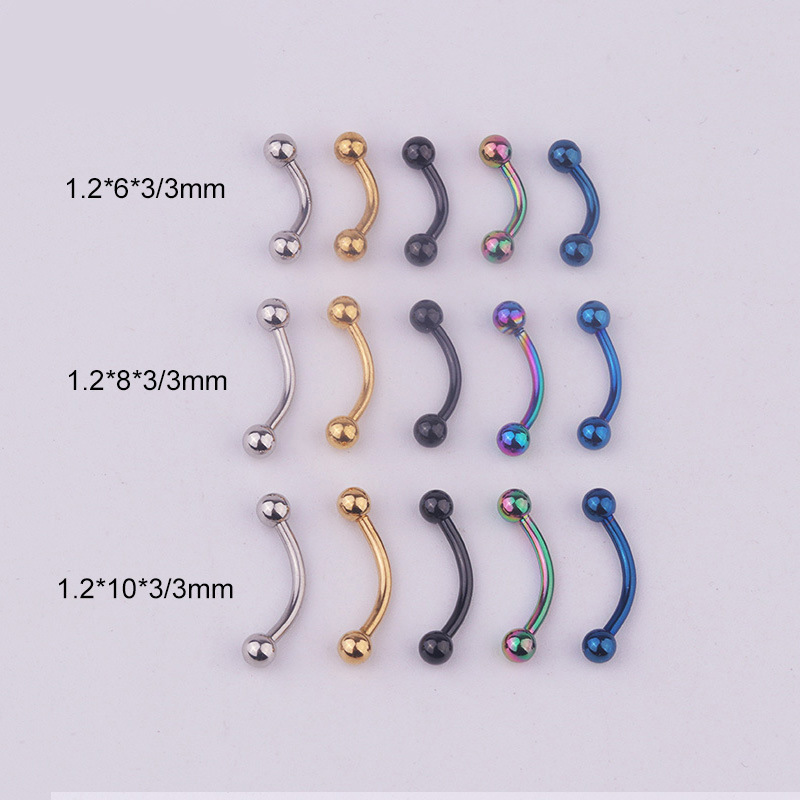 5 Stück/Set 16G 316L Edelstahl – Body Jewelry Eyebrow Bewertung und Preis