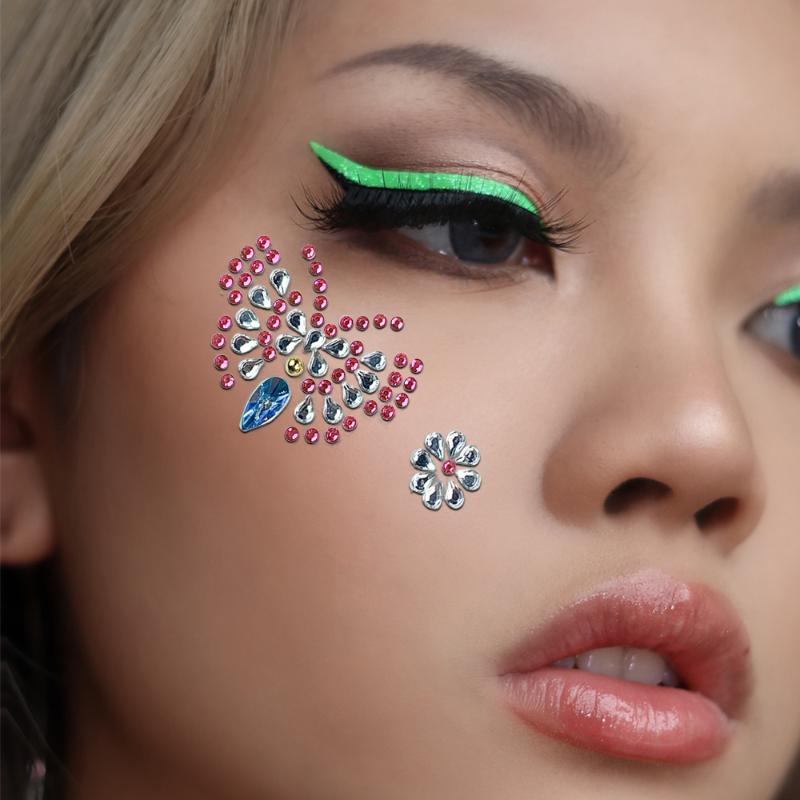 3D Augen- und Gesichts-Rhinest – Body Jewelry Eyebrow Bewertung und Preis