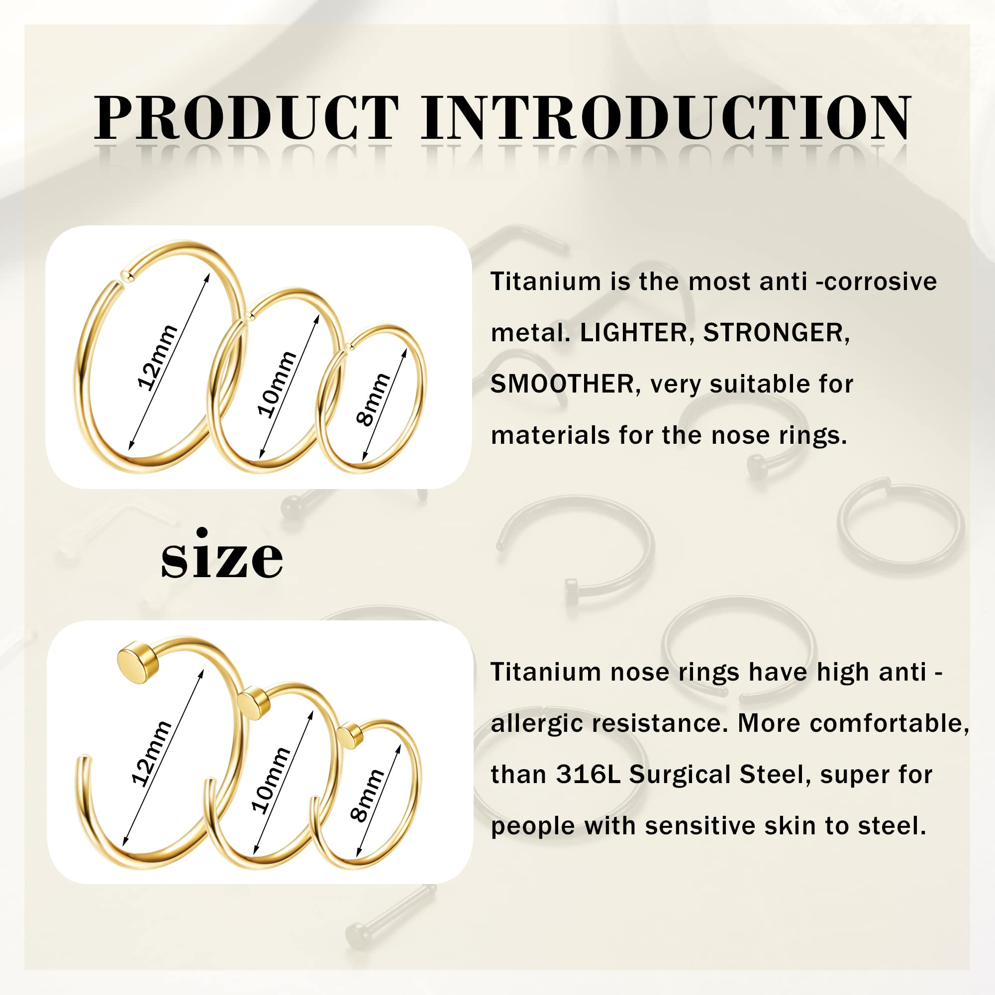 1 Stück/18 Stück hypo allergen – Body Jewelry For Sensitive Skin Bewertung und Preis