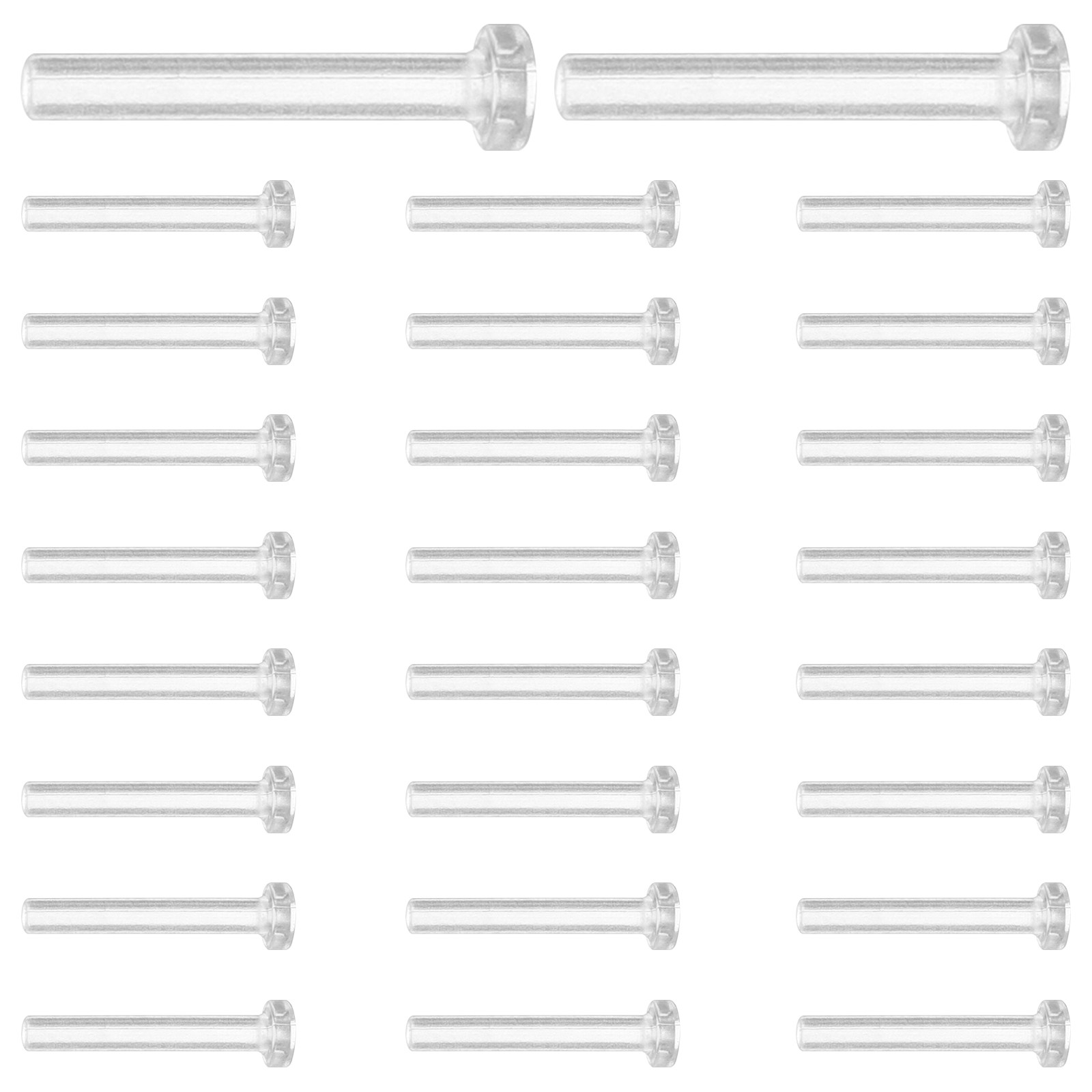 50 Stück Klare Ohrring-Stopfen – Body Jewelry For Sensitive Skin Bewertung und Preis
