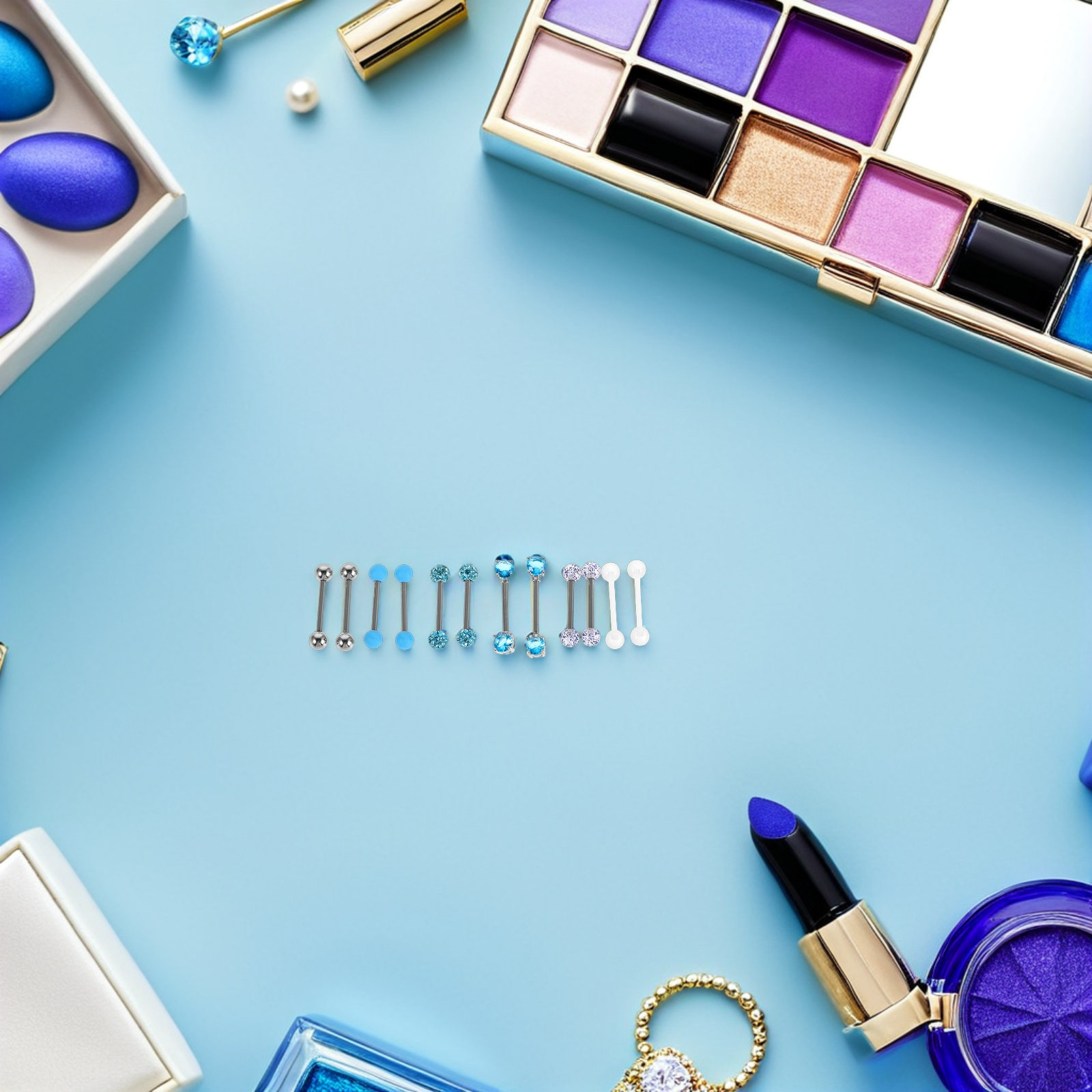 12 Stück Kristall-Zungenpierci – Body Jewelry For Sensitive Skin Bewertung und Preis
