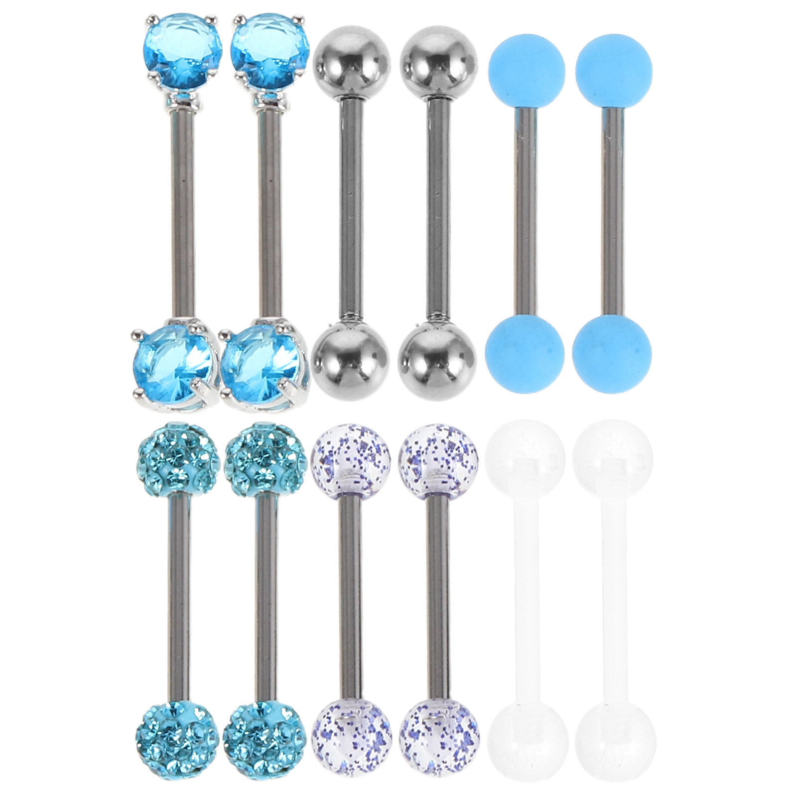 12 Stück Kristall-Zungenpierci – Body Jewelry For Sensitive Skin Bewertung und Preis