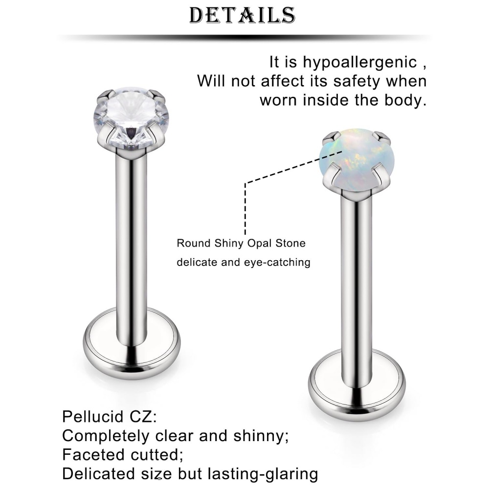 16G Edelstahl Nase Ringe Studs – Body Jewelry For Sensitive Skin Bewertung und Preis