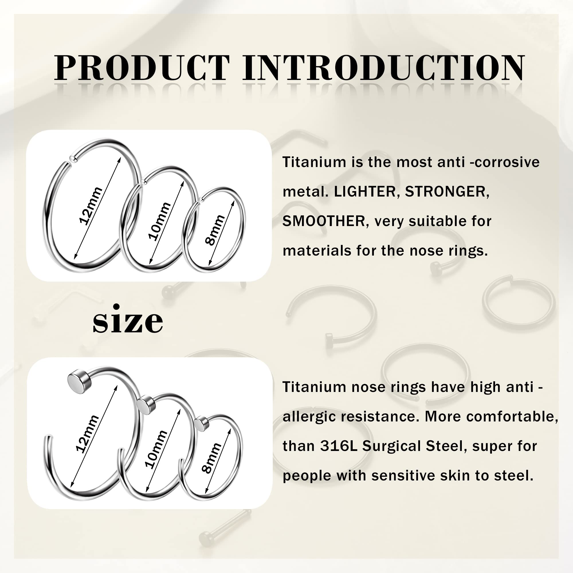 1 Stück hypoallergene Nasenrin – Body Jewelry For Sensitive Skin Bewertung und Preis