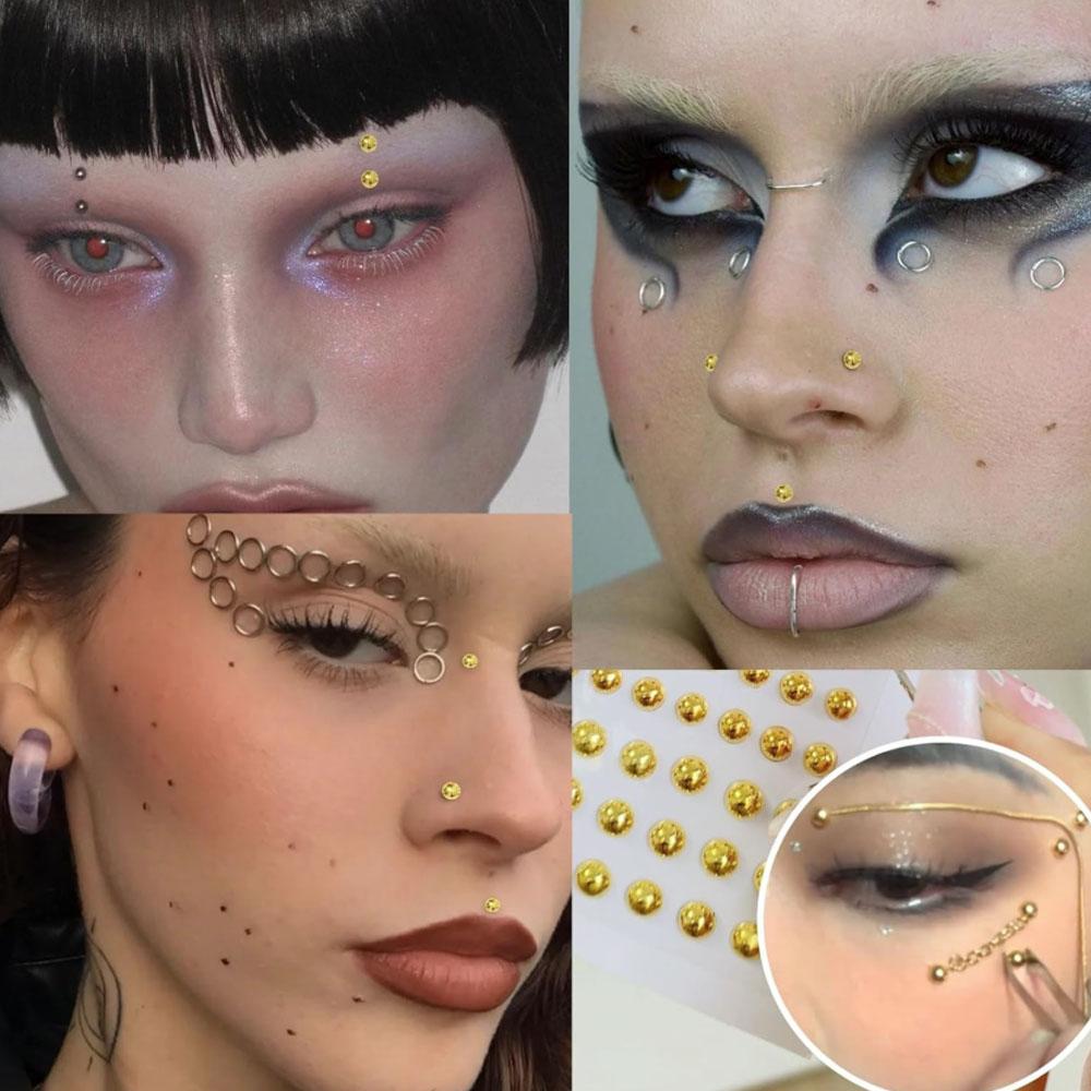 661-teiliges Set: Selbstkleben – Body Jewelry Eyebrow Bewertung und Preis