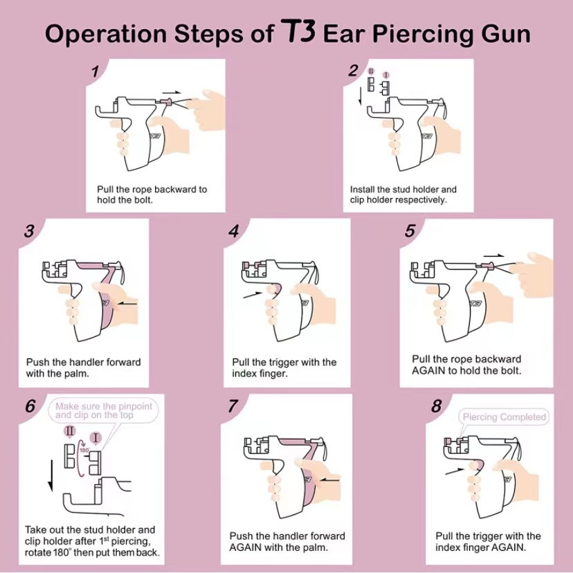 T3 Ohrpiercing-Pistolen-Set, a – Body Jewelry Store Bewertung und Preis
