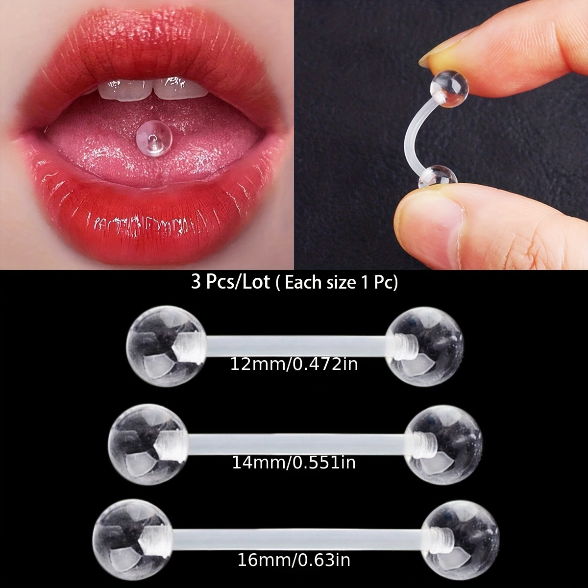 3 Stück/Set (jede Größe 1 Stüc – Body Jewelry Store Bewertung und Preis